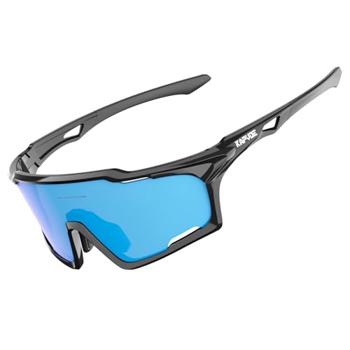 KAPVOE Fahrradbrille mit PC-Gläsern, Belüftungssystem, TR90 Rahmen, UV400 Schutz - Sportbrille für Damen und Herren, MTB, Autofahren, Sport-Sonnenbrille 05 KAPVOE Fahrradbrille mit PC-Gläsern, Belüftungssystem, TR90 Rahmen, UV400 Schutz - Sportbrille für Damen und Herren, MTB, Autofahren, Sport-Sonnenbrille 05 von KAPVOE
