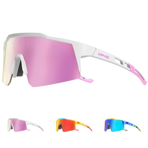 KAPVOE Kinder Sport Sonnenbrille Photochromatische Baseball Brille Für Jungen Mädchen Teenager Fahrradbrille Radfahren Laufen Softball Tr90 Frame UV400 Schutz 8-15 Jahre Alt von KAPVOE