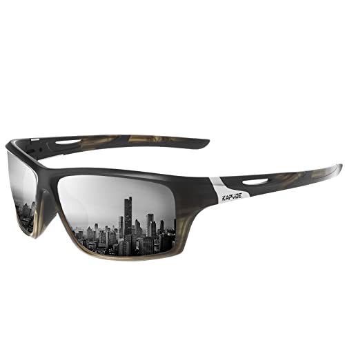 KAPVOE Polarisierte Angeln Sonnenbrillen für Herren Damen Fahrradbrillen Sportbrillen Baseball Laufen Fahren MTB Fahrrad 16 KAPVOE Polarisierte Angeln Sonnenbrillen für Herren Damen Fahrradbrillen Sportbrillen Baseball Laufen Fahren MTB Fahrrad 16 von KAPVOE