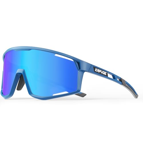 KAPVOE Polarisierte Radfahren Brille Sport Sonnenbrille Männer Frauen Outdoor MTB Baseballgläser UV400 Cycling Eyewear von KAPVOE