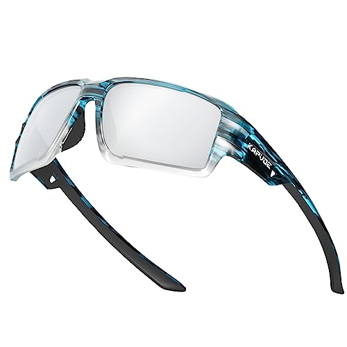 KAPVOE Polarisierte Sonnenbrillen Fahrradbrille Radsportbrillen Sportbrille für damen herren TR90 Rahmen für Männer Frauen UV400 Wandern Fischen Laufen und Golfen 06 von KAPVOE