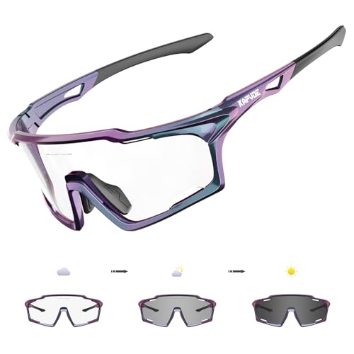KAPVOE selbsttönende fahrradbrille, UV400-Schutz TR90-Rahmen, transparent Sport-Sonnenbrille für Damen und Herren zum Radfahren, Laufen, Baseball, mtb, Mountainbike und andere Outdoor-Sportarten 10 KAPVOE selbsttönende fahrradbrille, UV400-Schutz TR90-Rahmen, transparent Sport-Sonnenbrille für Damen und Herren zum Radfahren, Laufen, Baseball, mtb, Mountainbike und andere Outdoor-Sportarten 10 von KAPVOE