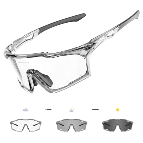 KAPVOE selbsttönende fahrradbrille, UV400-Schutz TR90-Rahmen, transparent Sport-Sonnenbrille für Damen und Herren zum Radfahren, Laufen, Baseball, mtb, Mountainbike und andere Outdoor-Sportarten 12 KAPVOE selbsttönende fahrradbrille, UV400-Schutz TR90-Rahmen, transparent Sport-Sonnenbrille für Damen und Herren zum Radfahren, Laufen, Baseball, mtb, Mountainbike und andere Outdoor-Sportarten 12 von KAPVOE