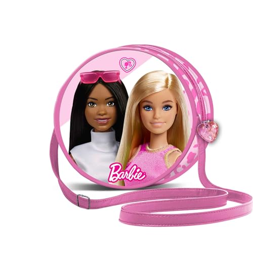 Barbie Fashion-Runde Schultertasche, Rosa, 6 x 18,5 cm Barbie Fashion-Runde Schultertasche, Rosa, 6 x 18,5 cm von KARACTERMANIA