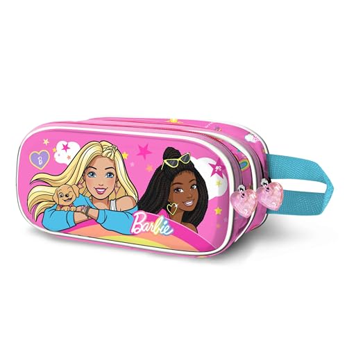 Barbie Rainbow-3D Doppelfedermäppchen, Rosa, 8 x 23,5 cm Barbie Rainbow-3D Doppelfedermäppchen, Rosa, 8 x 23,5 cm von KARACTERMANIA