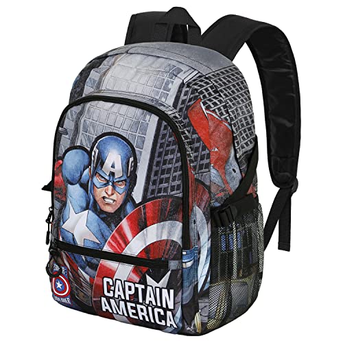 Captain America Defender-FAN Fight Rucksack 2.0, Schwarz von Marvel