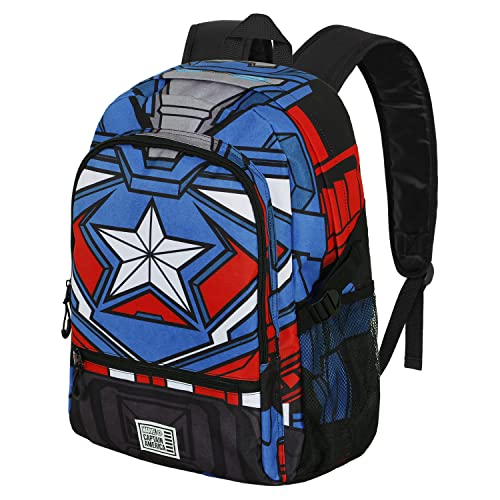 Captain America Tekk Costume-FAN Fight Rucksack 2.0, Blau von Marvel