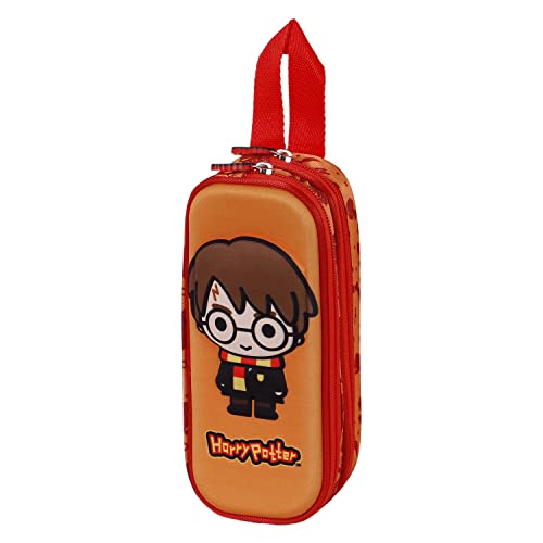Harry Potter Bobblehead-3D Doppelfedermäppchen, Orange, 22 x 9,5 cm Harry Potter Bobblehead-3D Doppelfedermäppchen, Orange, 22 x 9,5 cm von Harry Potter