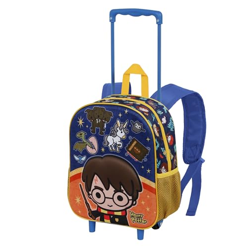 Harry Potter Crest-Kleiner 3D Rucksack mit Rädern, Orange von Harry Potter