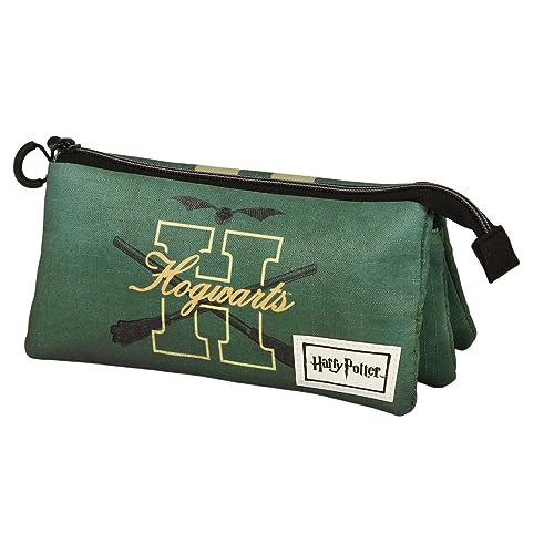 Harry Potter Howarsity-ECO Dreifach Federmäppchen, Grün, 23 x 11 cm Harry Potter Howarsity-ECO Dreifach Federmäppchen, Grün, 23 x 11 cm von Harry Potter