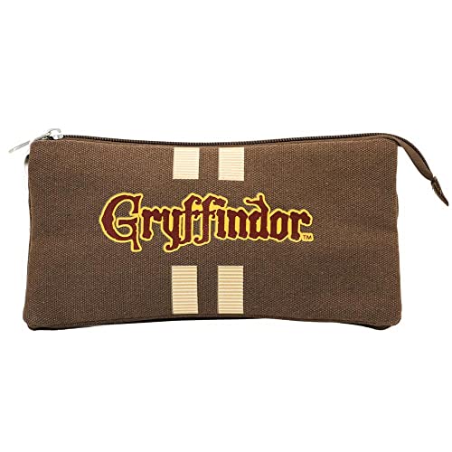 Harry Potter Potter-Dreifach HS Federmäppchen, Braun, 23 x 12 cm Harry Potter Potter-Dreifach HS Federmäppchen, Braun, 23 x 12 cm von Harry Potter