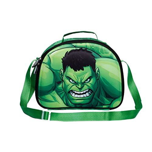 Hulk Destroy-3D Frühstückstasche, Grün von Marvel