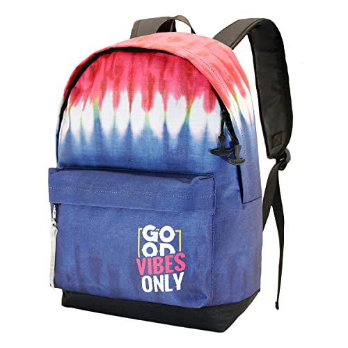 Oh My Pop! Good Vibes Denim-ECO Rucksack 2.0, Blau von Oh My Pop!