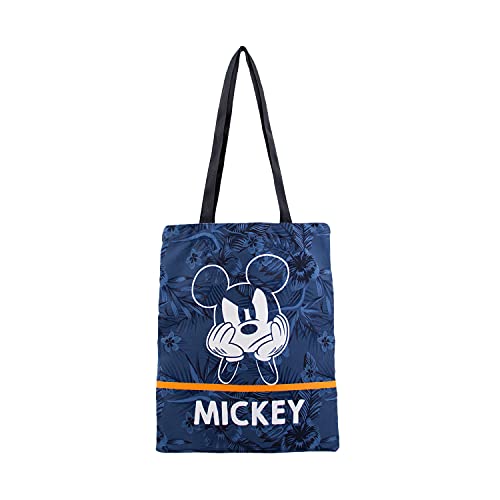 Micky Maus Blue-Shopping Bag Einkaufstasche, Dunkelblau von Disney