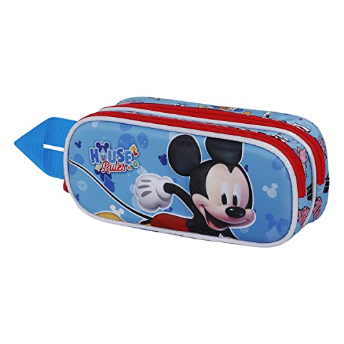 Micky Maus House-3D Doppelfedermäppchen, Blau Micky Maus House-3D Doppelfedermäppchen, Blau von Disney