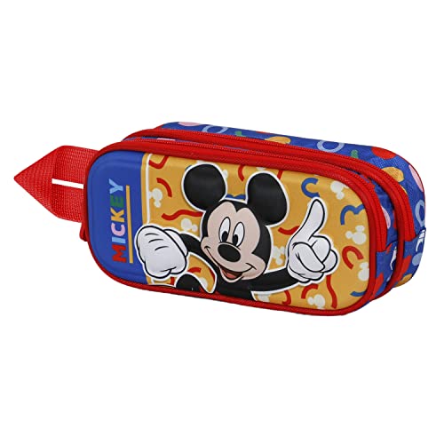 Micky Maus Oh Boy-3D Doppelfedermäppchen, Rot von Disney