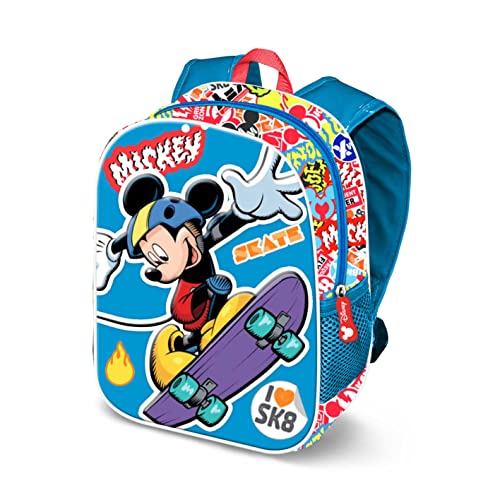 Micky Maus Skater-Kleiner 3D Rucksack, Blau von Disney