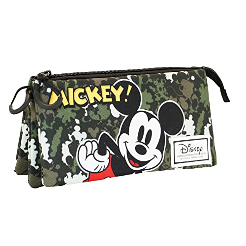 Micky Maus Surprise-FAN Dreifach Federmäppchen, Militärgrün Micky Maus Surprise-FAN Dreifach Federmäppchen, Militärgrün von Disney