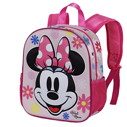 Minnie Maus Floral-Kleiner 3D Rucksack, Rosa von Disney