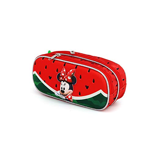 Minnie Maus Watermelon-3D Doppelfedermäppchen, Rot Minnie Maus Watermelon-3D Doppelfedermäppchen, Rot von Disney