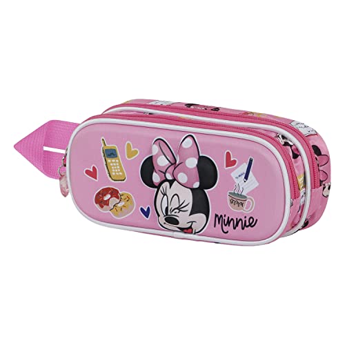 Minnie Maus Wink-3D Doppelfedermäppchen, Rosa Minnie Maus Wink-3D Doppelfedermäppchen, Rosa von Disney