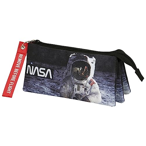 NASA Astronaut-FAN Dreifach Federmäppchen 2.0, Schwarz von NASA