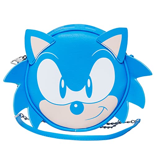 Sega-Sonic Speed-Runde Schultertasche, Blau von Sonic The Hedgehog - SEGA