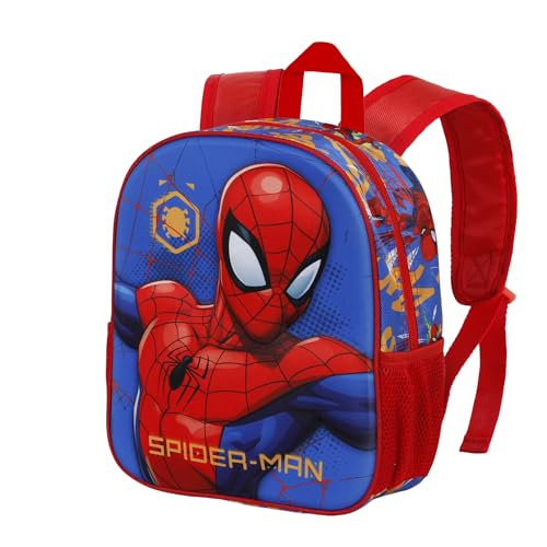 Spiderman Leader-Kleiner 3D Rucksack, Blau von KARACTERMANIA