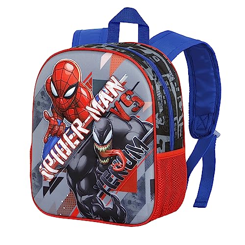 Spiderman Rage-Kleiner 3D Rucksack, Rot von Marvel
