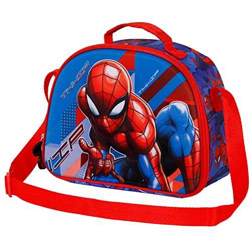 Spiderman Skew-3D Frühstückstasche, Blau Spiderman Skew-3D Frühstückstasche, Blau von Marvel