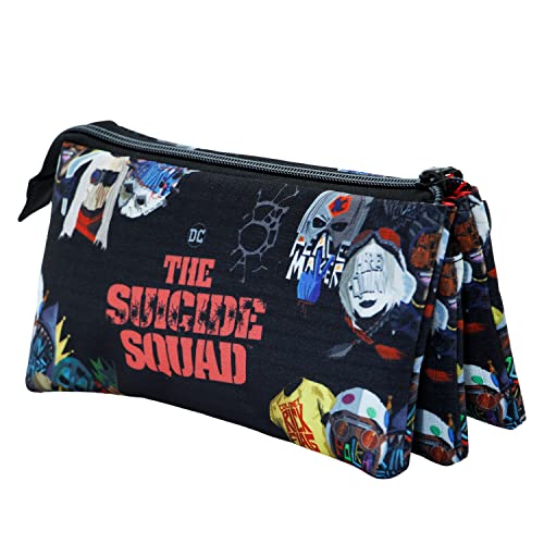 Suicide Squad Taskforce-Dreifach HS Federmäppchen, Schwarz, 23 x 11 cm Suicide Squad Taskforce-Dreifach HS Federmäppchen, Schwarz, 23 x 11 cm von DC Comics