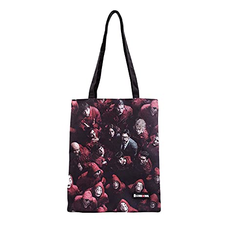 Haus des Geldes Together-Shopping Bag Einkaufstasche, Mehrfarbig Haus des Geldes Together-Shopping Bag Einkaufstasche, Mehrfarbig von KARACTERMANIA