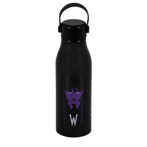 Wednesday Braid-Flasche, Schwarz Wednesday Braid-Flasche, Schwarz von KARACTERMANIA