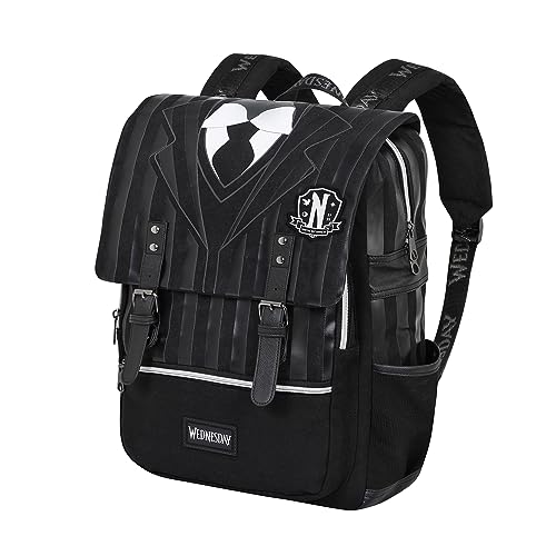 Wednesday Uniform-Oxford Rucksack, Schwarz Wednesday Uniform-Oxford Rucksack, Schwarz von KARACTERMANIA