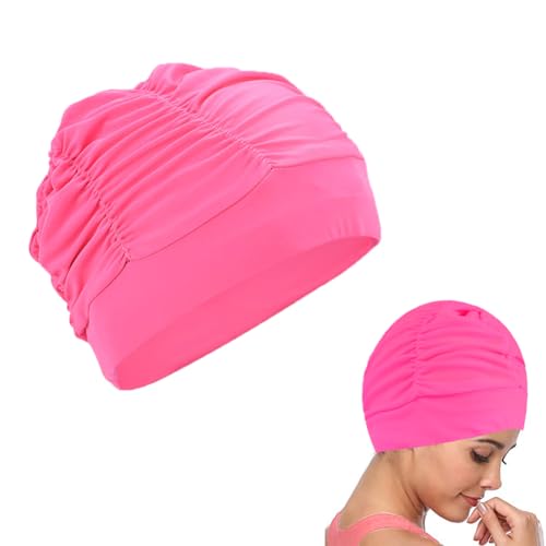 Badekappe für Lange Haare, Elastische Badekappen für Erwachsene, Frauen Schwimmkappe Badekappe, Unisex Badekappen, Schwimmkappe Damen, für Herren Damen Lange Kurzes Haar, Rosa Badekappe für Lange Haare, Elastische Badekappen für Erwachsene, Frauen Schwimmkappe Badekappe, Unisex Badekappen, Schwimmkappe Damen, für Herren Damen Lange Kurzes Haar, Rosa von KARELLS