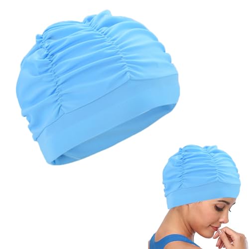 Badekappe für Lange Haare, Elastische Badekappen für Erwachsene, Frauen Schwimmkappe Badekappe, Unisex Badekappen, Schwimmkappe Damen, für Herren Damen Lange Kurzes Haar, Himmelblau Badekappe für Lange Haare, Elastische Badekappen für Erwachsene, Frauen Schwimmkappe Badekappe, Unisex Badekappen, Schwimmkappe Damen, für Herren Damen Lange Kurzes Haar, Himmelblau von KARELLS