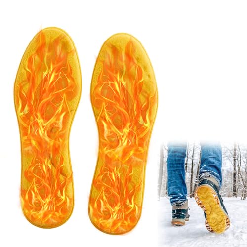 Selbstheizung Einlegesohlen,Fusswärmer Einlagen,Fußwärmer,Sohlenwärmer,Wärmesohlen für Schuhe,Sohlenwärmer Wiederverwendbar,Wärmesohlen,Wärmepads Füße(EU41-42) von KARELLS