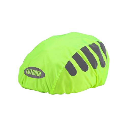 Regenschutz für Fahrradhelm Helmet Raincover Helmschutz Atmungsaktiver und Wasserfester Helmüberzug Reflektierende Fahrrad Regenhaube Universal Helm Überzug (Grün) von KAREN66