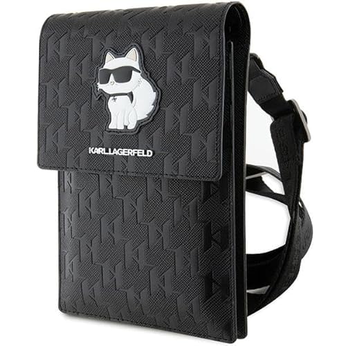 KARL LAGERFELD Tasche KLWBSAKHPCK Schwarz Saffiano Monogram Choupette von KARL LAGERFELD