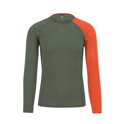 KARPOS 2531050-024 DIN.MER.130 Jrsy LS Thermal Shirt Herren Thyme/Spicy ORANGE Größe L von Karpos