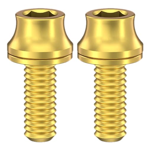 KASFDBMO Schrauben für Fahrräder, Wasserflaschen, M5 x 12 mm, Legierung, Fahrradflaschenhalter, Schraube, Fahrradzubehör, einfach zu bedienen, 2 Stück von KASFDBMO