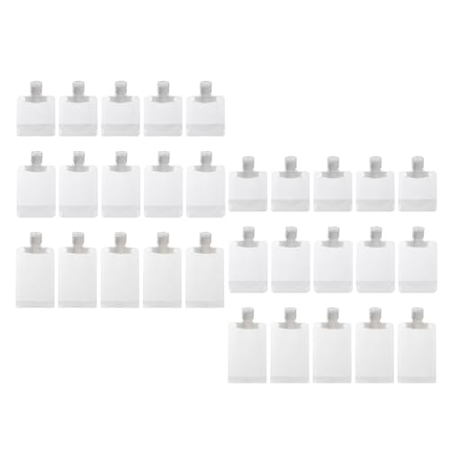 KASFDBMO Set mit 30 Packbeuteln für Lotionspender, Kunststoff, Organizer für Shampoo, Flüssigkeit, effiziente Reisesortierbeutel von KASFDBMO