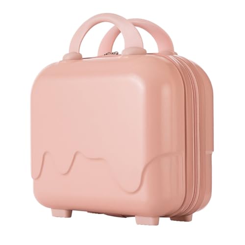 KASFDBMO Tragbare Reise-Kulturbeutel, Make-up-Tasche, 35,6 cm, Koffer, Kosmetik, legerer Aufbewahrungshalter für Damen und Mädchen, rose von KASFDBMO