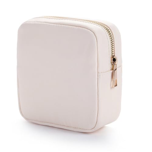 KASFDBMO Trendige und praktische Kosmetiktasche zum Waschen von Make-up, Aufbewahrungsbeutel für Damen, beige von KASFDBMO