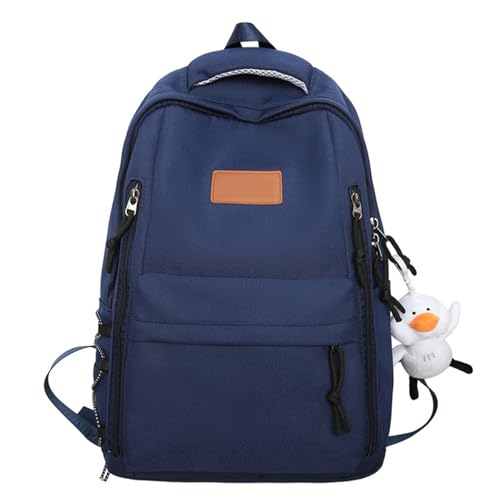 Modischer Praktischer Japanischer Schulrucksack Für Schule Mädchen Und Jungen Mit Laptoptasche Einfarbig Große Schulbuchtasche von KASFDBMO