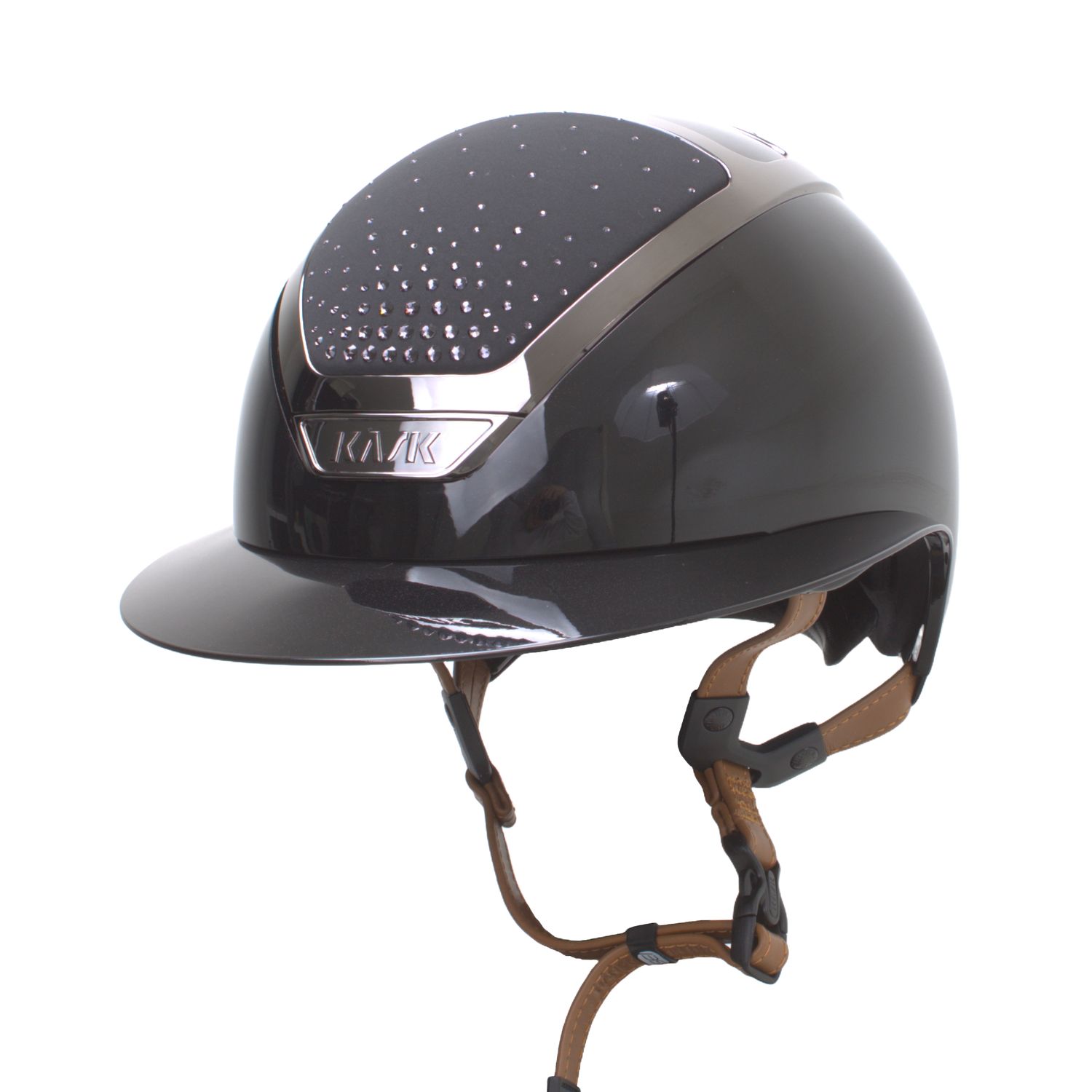 KASK Reithelm Star Lady Pure Shine Passage mit braunem Kinnriemen KASK Reithelm Star Lady Pure Shine Passage mit braunem Kinnriemen von KASK