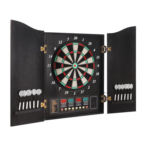 Dartautomat Elektronisch, Dartboard mit LED-Anzeigen, 27 Verschiedene Spiele, 243 Spielvarianten Dartspiel E-Darts Elektronische Schrank Dartscheibe Dartautomat Elektronisch, Dartboard mit LED-Anzeigen, 27 Verschiedene Spiele, 243 Spielvarianten Dartspiel E-Darts Elektronische Schrank Dartscheibe von KAUITOPU