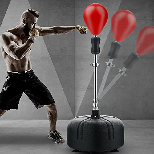 Punchingball, Standbox-Trainer mit Einstellhöhe 120cm-160cm Boxen Boxsack Standboxsack Punching Ball für Anfänger Fitnessbegeisterte Teenager Punchingball, Standbox-Trainer mit Einstellhöhe 120cm-160cm Boxen Boxsack Standboxsack Punching Ball für Anfänger Fitnessbegeisterte Teenager von KAUITOPU