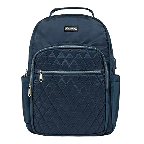 KAUKKO Handgepäck Rucksack mit LaptopFach 14 Zoll, Freizeit Rucksack, Wasserdichter Schultasche für Uni, Büro, Arbeit, 12L, Himmelblau-KS27 von KAUKKO