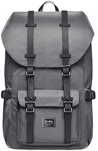 KAUKKO Rucksack Damen Herren Schön und Durchdacht Daypack mit Laptopfach für 15 Zoll Notebook für Schule,Uni, 22L, Grau KAUKKO Rucksack Damen Herren Schön und Durchdacht Daypack mit Laptopfach für 15 Zoll Notebook für Schule,Uni, 22L, Grau von KAUKKO